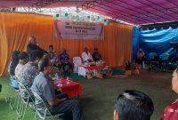 Bupati Banggai Laut Sofyan Kaepa saat sambutan di ulang tahun gereja protestan (Foto: Rahman Mustika/KabarBenggawi)