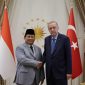 Menteri Pertahanan RI, Prabowo Subianto bertemu Presiden Turki, Recep Tayyip Erdoğan di Ankara, Turki