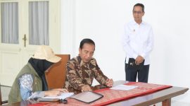 Presiden Joko Widodo saat ikut coklit untuk ikut Pilkada DKI Jakarta 
