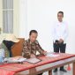 Presiden Joko Widodo saat ikut coklit untuk ikut Pilkada DKI Jakarta 
