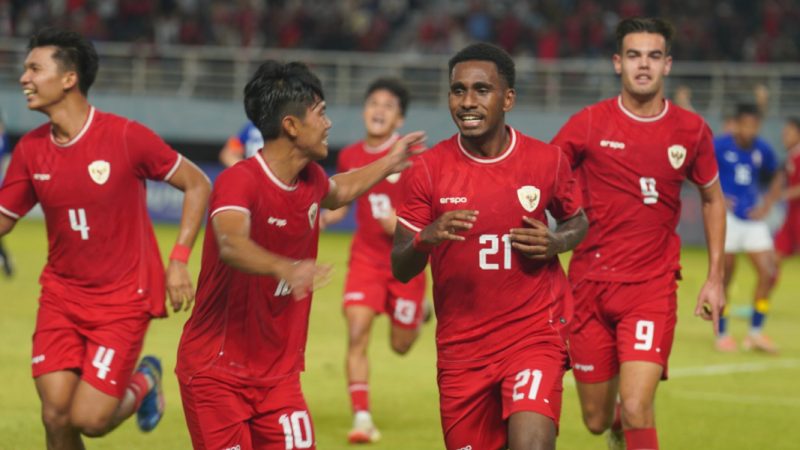Tim Nasional Indonesia saat merayakan gol (pssi.org)