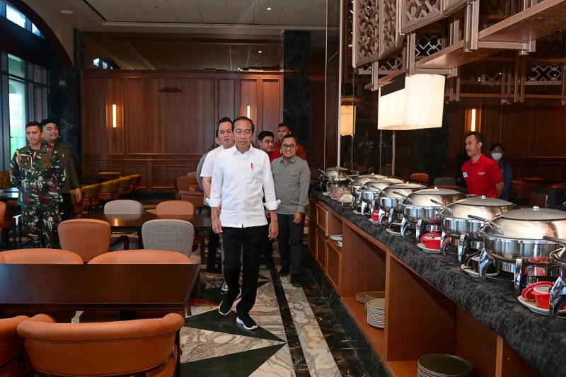 Presiden Jokowi Tinjau Hotel Nusantara