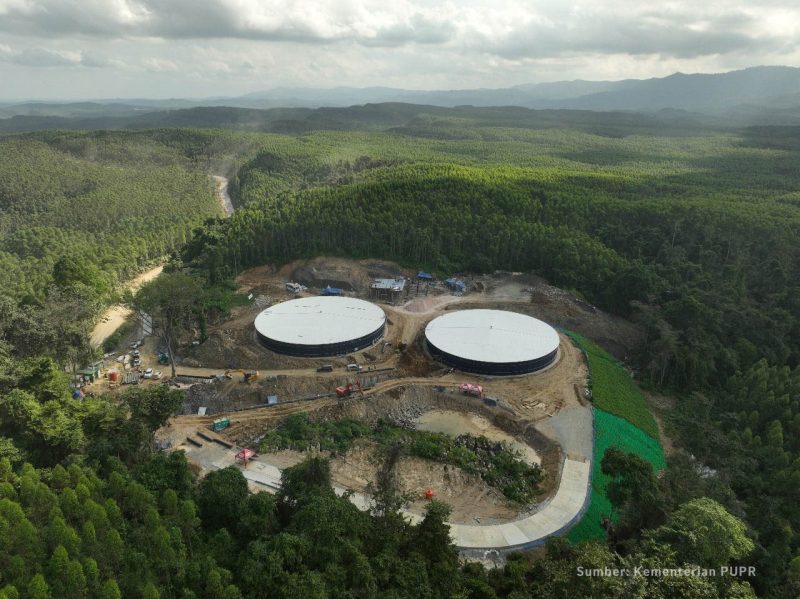 Air bersih mulai mengalir di Ibu Kota Nusantara (Kementerian PUPR)