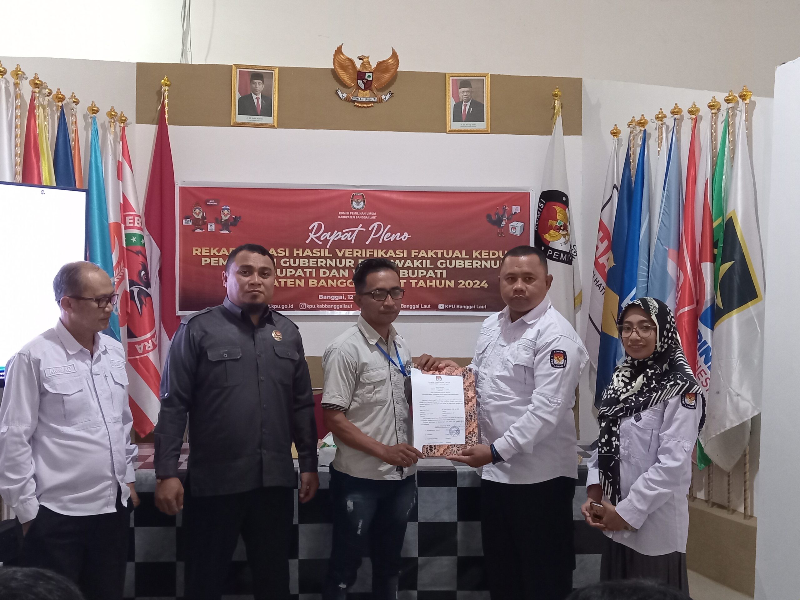 KPU Banggai Laut Nyatakan Bakal Paslon Jalur Perseorangan Rusli Banun-Rasis Abdullah Lolos dan Siap Mendaftarkan Diri