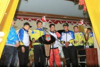 Gubernu Sulawesi Tengah, Rusdy Mastura membuka Pekan Olahraga Pelajar Daerah (POPDA) di Luwuk
