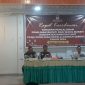 Ketua KPU Syafrudin M. Tintis Buka Rakor Koordinasi Tahapan Pencalonan Pemilihan Bupati dan Wakil Bupati (Foto: Rahman /Kabar Benggawi)