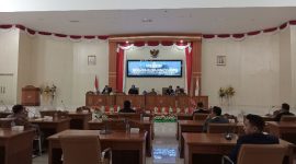 Rapat paripurna DPRD Banggai Laut membahas Rancangan Perda tentang Rencana Pembangunan Jangka Panjang (RPJPD) 2025-2045 Banggai Laut dan rancangan KUA-PPAS 2025, Selasa 6 Agustus 2024 (Foto: Nomo/ KabarBenggawi)