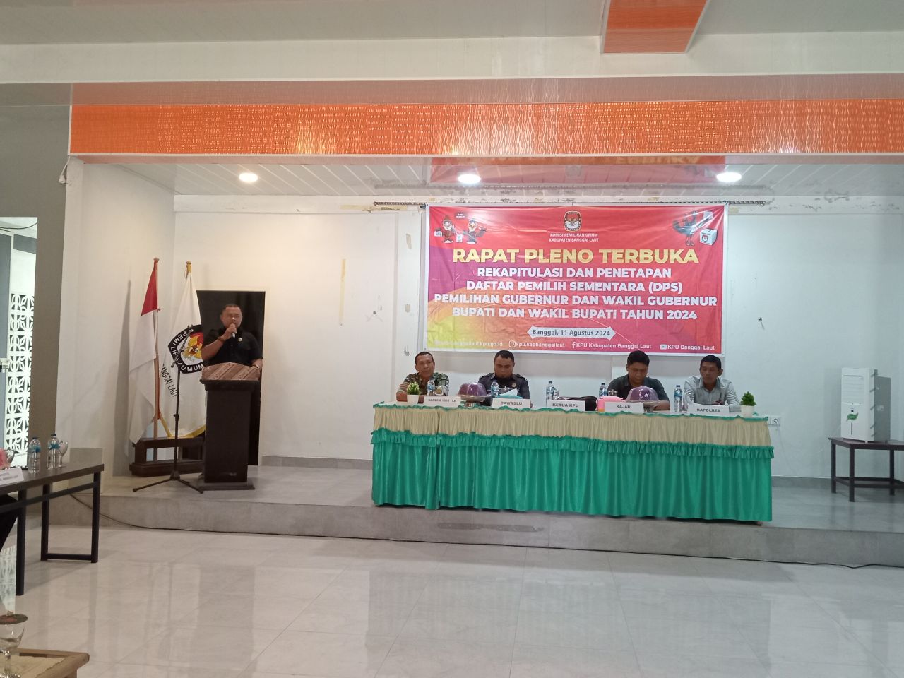Pilkada 2024, KPU Banggai Laut Gelar Rapat Pleno Terbuka Rekapitulasi dan Penetapan Daftar Pemilih Sementara