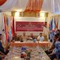 Ketua KPU Banggai Laut Syahrudin M. Tintis didampingi Kapolres Bangkep AKBP Jimmy Marthin Simanjuntak, Kasat Pol-PP Lutfi Badar saat rapat koordinasi persiapan pendaftaran dan pemeriksaan kesehatan bakal paslon Bupati dan wakil bupati, Sabtu 24 Agustus 2024 (Foto: Nomo/KabarBenggawi)