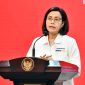 Menteri Keuangan (Menkeu) Sri Mulyani memberikan keterangan pers usai menghadiri rapat terbatas yang dipimpin oleh Presiden RI Joko Widodo (Jokowi) tentang Rencana Kerja Pemerintah, Nota Keuangan, dan RAPBN Tahun 2025 (Humas Setkab)