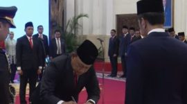 Dadan Hindayan dilantik Presiden Jokowi menjadi kepala Badan Gizi Nasional (Tangkapan Layar)