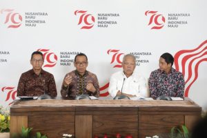 Menteri Sekretaris Negara Praktino dan Basuki Hadimulyono Plt Kepala Otorita IKN
