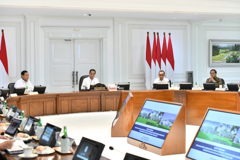 Presiden Joko Widodo saat memimpin rapat terbatas tentang RAPBN 2025 (Biro Pers Media dan Informasi Sekretariat Presiden)