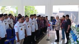 Prosesi Pengukuhan Forum Kepala Desa dan Persatuan Perangkat Desa Indonesia Kabupaten Banggai Laut (Foto: Nomo/KabarBenggawi)
