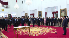 Presiden Prabowo Lantik Menteri dan Pejabat Kabinet Merah Putih 