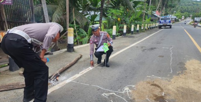 Polisi olah TKP (Ist)